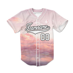 Maillot de baseball bleu marine personnalisé pour homme, uniforme d'équipe boutonné, chemise de sport respirante en polyester, nom et numéro personnalisés, OEM - Product Image 6