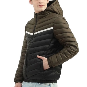 Buy high quality <b>Light</b> Weight Casual Outdoor Autumn Zipper Hooded Puffer <b>Jackets</b> 2025 - Product Image 3