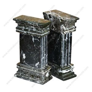 Sujetalibros de Mármol Ónix, Regalos de Arte Originales, Forma Personalizada, Sujetalibros de Mármol Multicolor, Precio Económico, Sujetalibros de Mármol Negro Zebra King - Product Image 2