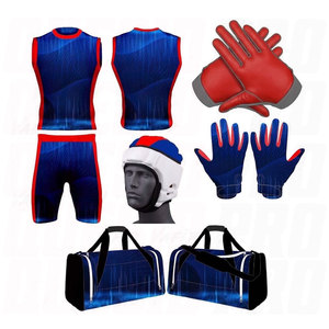Tenue de football 7 contre 7 sublimée, ensemble maillot et short de compression, personnalisable pour équipe de flag football avec sac de sport - Product Image 1