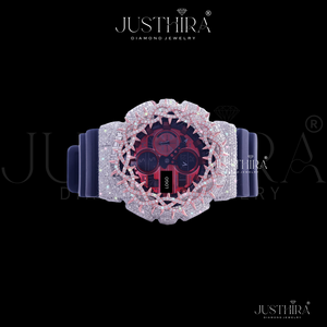 Reloj de Diamantes de Lujo, Moderno, con Halo de Llama, Diamantes VVS Premium, para Hombre o Mujer, Estilo Hiphop, Unisex, al Mejor Precio - Product Image 2