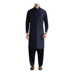 Shalwar Kameez pour hommes grande taille, de haute qualité, tendance, personnalisable, fabriqué en usine, vêtements ethniques décontractés, coton pakistanais - Product Image 1