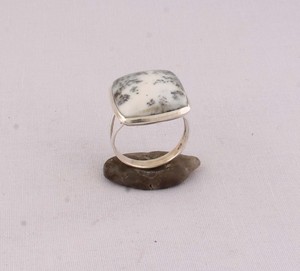 Natural Dendritic <b>Opal</b> <b>Ring</b> 925 Sterling <b>Silver</b> One-of-a-Kind Landscape Gemstone <b>Ring</b> Handmade Artisan Jewelry Wholesale - Product Image 6