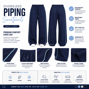 Pantalones Deportivos Extra Grandes Personalizados para Mujer, Felpa Francesa de Algodón 400-480 GSM, Impresión Serigrafiada para Ropa de Estar en Casa, Cordón Ajustable, Cómodos y Modernos - Product Image 4