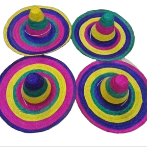 Vietnam Mexican Sombrero <b>Straw</b> <b>Hat</b> Wide Brim Handmade <b>Straw</b> Material For Beach Sunshade Festival Costume And Event Use - Product Image 1