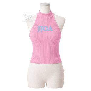 Pull en tricot brodé à col halter de Jack And Jill Of America Inc. pour usage quotidien – Vente en gros |   Paraphernalia grecs - Product Image 1
