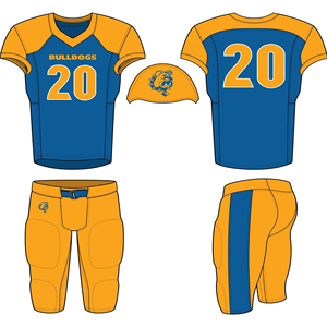 Ensemble d'uniformes de football américain personnalisés, rouge, 18, maillot et pantalon sublimés, coupe athlétique pour hommes, évacuation de l'humidité, toutes saisons - Product Image 4