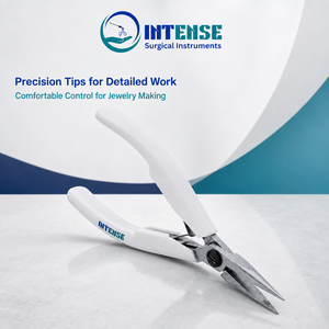 Pince à bec de chat professionnelle pour bijoux, à mâchoires dentelées de précision, à ressort, avec poignée ergonomique - Product Image 5