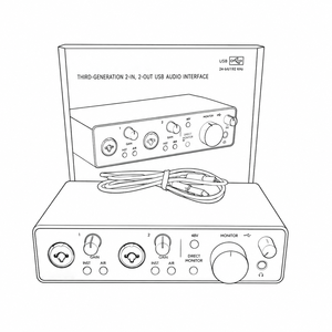 Interfaz de Audio Externa USB <span class=keywords><strong>Scarlett</strong></span> 212 de Tercera Generación para Transmisión en Vivo, Doblaje Vocal y Uso en Estudio - Product Image 1