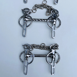 Bocados de acero inoxidable plateado para caballo, bocados de alta calidad con anillo, venta al por mayor - Product Image 6