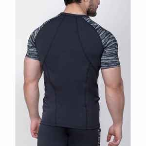 New Arrival <b>Men</b> Gym Wear <b>Compression</b> <b>Shirt</b> <b>Men's</b> Muscle Fitness Clothes V Neck <b>Compression</b> T <b>Shirts</b> - Product Image 4