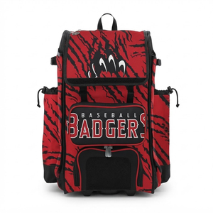 Nuevas Bolsas de Béisbol con Ruedas 2026 con Compartimento para Casco, Fundas para Bates, Bolsillo para Zapatos y Cierres Reforzados para Entrenamiento al Aire Libre - Product Image 1