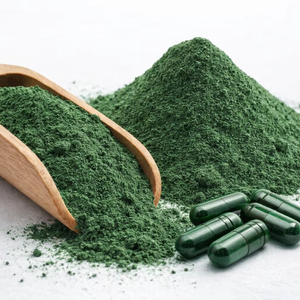 WARRLY Espirulina Natural en Polvo, Alga Verde Azul, Superalimento de Grado Alimenticio, en Botella y Tambor, Fabricante de India - Product Image 1