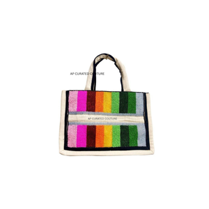 Bolsos de mano pequeños con cuentas y diseño de arcoíris a la moda 2026 para niños, hechos a mano, personalizados con nombre, bolsos de mano para niños pequeños, último diseño - Product Image 1