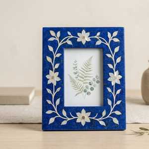 Aurelia <b>Pearl</b> Luxe <b>Photo</b> <b>Frame</b> Premium Handmade MOP Inlay Memory Picture Display with Customizable Shape, Dimensions & Elegant - Product Image 1