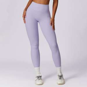 Leggings de Yoga de Cintura Alta para Mujer, Personalizables con Logotipo, Pantalones de Spandex de Alta Calidad, Leggings Deportivos para Gimnasio y Running - Product Image 1