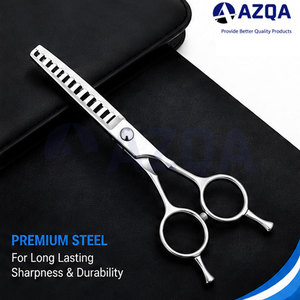 Stainless Steel Hair Thinning Scissors With Toothed Blade <b>Adjustable</b> Screw And Finger <b>Ring</b> Handle For Barber Salon Hair Styling - Product Image 5