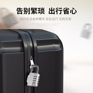 Combination Padlock <b>Metal</b> Body Steel Shackle Anti-Theft Lock For <b>Locker</b> Storage Cabinet Dormitory Gym Use - Product Image 3