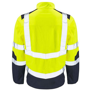 Hi Vis Reflective Safety Work Wear Safety <b>Jacket</b> with Custom Logo Printing Reflective Construction Safety Vest - Product Image 6