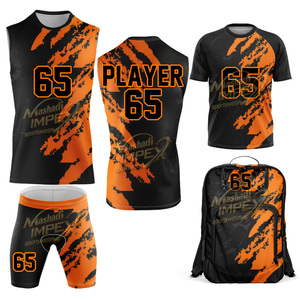 Ensemble de maillots de football américain 7 contre 7 de qualité supérieure, personnalisables, avec sublimation par compression - Product Image 1