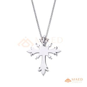 <b>Silver</b> Iced Out Gothic Cross Moissanite Pendant Charm Hip Hop <b>Necklace</b> Luxury Statement Jewelry Gift <b>for</b> <b>Men</b> Women Edition - Product Image 6