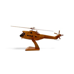 Modèle d'hélicoptère sur mesure en bois, artisanat durable, modèle réduit personnalisé, modèle d'avion en bois fabriqué au Vietnam - Product Image 2