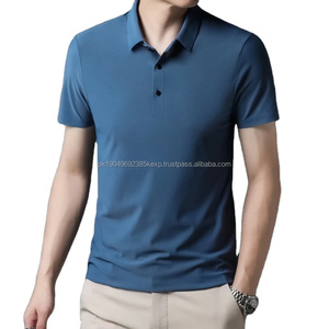 Camisas Polo Casuales de Lino en Oferta, Cuello en Contraste de Lujo, Manga Larga, Diseño con Botones, Estampado Cómodo, Ropa de Golf Diaria - Product Image 3