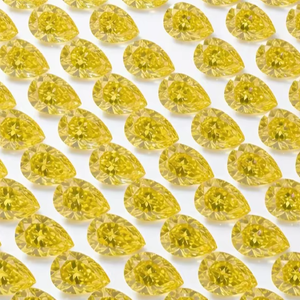 RCK Global 0.05-0.13ct Fancy Vivid Pear Cut Water <b>Drop</b> CVD Lab Grown Loose Diamond VVS VS Floral Cluster Jewelry - Product Image 4