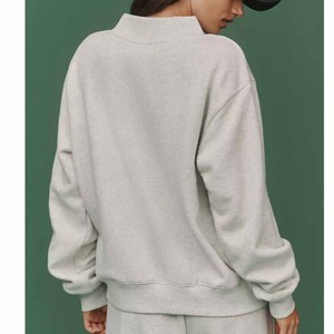 เสื้อสเวตเชิ้ตคอกลมแบบมีปก ยูนิเซ็กซ์ ปักโลโก้ด้านหน้า งานปักคุณภาพสูง ผ้าฝ้ายฟลีซเฟรนช์เทอร์รี่ 100% คุณภาพสูง 350 - Product Image 3