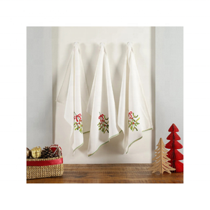 ผ้าขนหนูคอตตอนขนาด20x30นิ้วแบบ100% ได้อย่างยั่งยืนผ้าขนหนู190แกรมดีไซน์บั้งทนทานแบบแขวนสำหรับบ้าน - Product Image 2