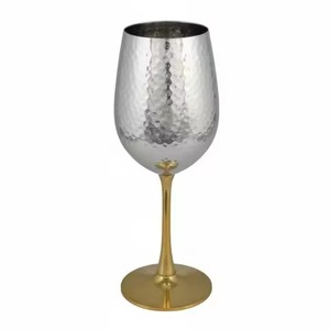 Gobelet à vin en acier inoxydable couleur or rose, gobelet à vin réutilisable de luxe pour mariage, fête, restaurant - Product Image 3