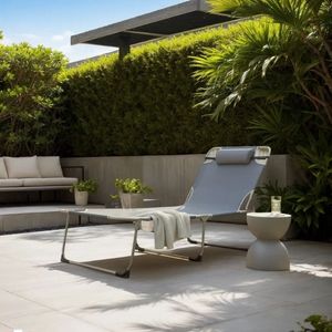 Cama Plegable Portátil Gris, Muebles Cómodos para Acampar al Aire Libre para Adultos, para Siestas y Vacaciones - Product Image 4