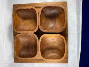 Plateau de service en bois durable, plateau de service en bois naturel pour la cuisine et la salle à manger - Product Image 2