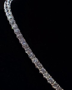 Round Lab Grown Tennis Necklace Wholesale VVS1 925 <b>Silver</b> 14k 18k Gold Iced Out Alternating Mix Hip Hop style <b>Choker</b> Supplier - Product Image 4