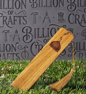 Marcador de Lectura Ecológico de Primera Calidad, Hecho de Madera y Resina Epoxi, Personalizado con Incrustaciones Geométricas de Madreperla - Product Image 2