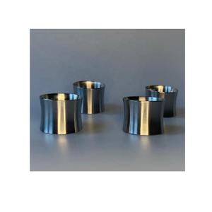 Servilletero de latón martillado de diseño moderno, vajilla chapada en plata para decoración de boda de Hotel, servilletero de Metal almacenado - Product Image 5