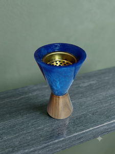 Quemador de Incienso de Resina Verde, Base de Madera Hecha a Mano, Porta Incienso Aromático para Decoración de Hogar y Rituales - Product Image 4