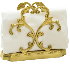 Porta pañuelos y servilletas triangular de latón a precio económico, moderno porta pañuelos de latón pulido con Royal Crafts - Product Image 6