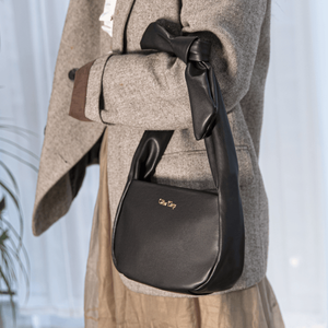 Bolso de Mano Pequeño de Cuero Vegano para Mujer con Cierre, Bolsos de Hombro Negros para Mujer - Product Image 5