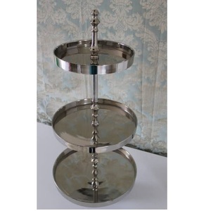Top Display Cake Stand Tableware Decorative Handcrafted Antique Finished Metal Cake Stand With Metal Designer Stand - Product Image 1
