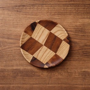 Geometric Shape Design Round Wooden Plate <b>Set</b> For Dinner <b>Serving</b> Guest Snacks <b>Serving</b> Elegant Tableware And Home Use - Product Image 5