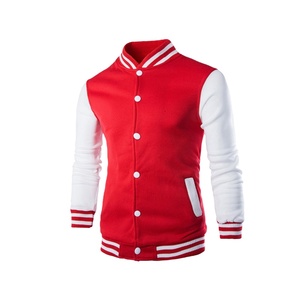 High Quality Custom Unisex Winter <b>Jacket</b> New Design <b>Light</b> High Street Stand Hooded Sports Casual Varsity <b>Jacket</b> Woolen Fabric - Product Image 1