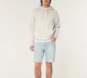 Sweat-shirt à capuche minimaliste personnalisé pour homme – Sweat-shirt en molleton de coton mélangé de qualité supérieure - Product Image 6