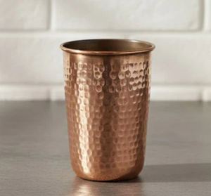 <b>Large</b> Order Copper Glass Tumbler Manufacturer Ayurvedic Drinking Water <b>Cup</b> Bulk Export Metal Drinkware Supplier - Product Image 1