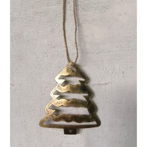 Adorno Colgante de Metal Vintage con Forma de Muñeco de Nieve, Decoración Navideña Hecha a Mano, Estilo Rústico, Forma Redonda - Product Image 3