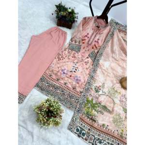 Women's Beautiful <b>Top</b>-Bottom and Fancy Dupatta Set for Parties - Product Image 5