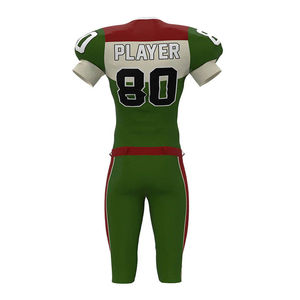 Uniformes de football américain personnalisés en polyester respirant pour adultes - Tenue d'équipe à séchage rapide, couleur et logo personnalisés - Product Image 4