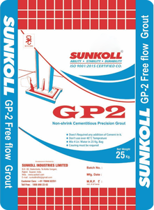 GP2 Non Shrink Cementitious Precision Grout Free Flow Pouring Compound For Machinery Baseplate Anchor Bolt Structural Repair Bag - Product Image 2