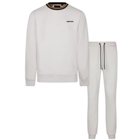 Ensemble de survêtement en molleton à col rond pour homme, pantalon à jambe droite, taille à cordon de serrage, coupe décontractée, vêtements de sport décontractés, vêtements OEM