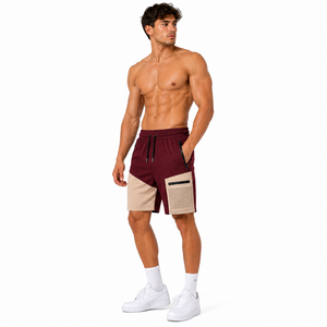 Wholesale High Quality Men Windbreaker Shorts <b>Set</b> Oxford Fabric <b>Waterproof</b> Breathable OEM Service Gym Running Unisex Knee Shorts - Product Image 1